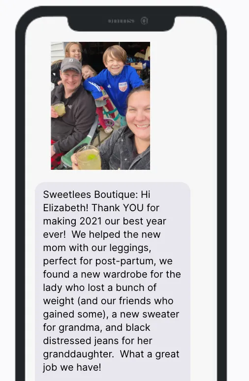 Sweetlees - Family Photo - SMS Campaign Sweetlees - Family Photo - SMS Campaign