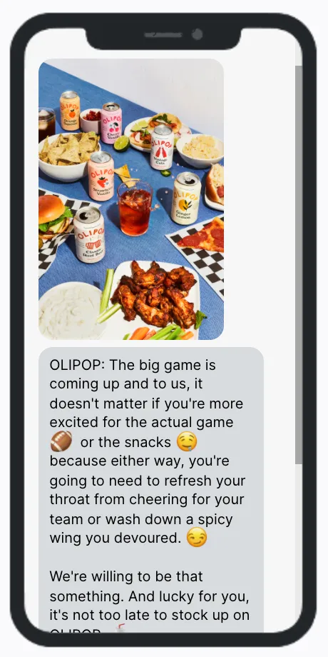 Olipop Followup 1 Big Game Olipop Followup 1 Big Game