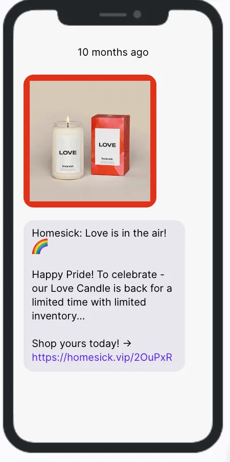 Homesick Candle - Pride Campaign Homesick Candle - Pride Campaign