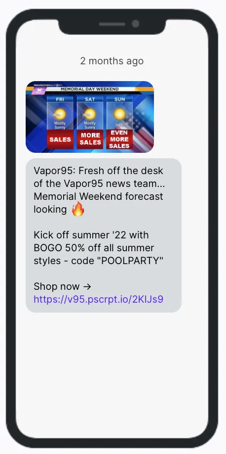 Memorial Day Vapor95 Memorial Day Vapor95