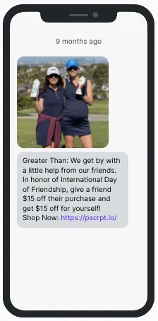 Greater Than Friendship Example Greater Than Friendship Example