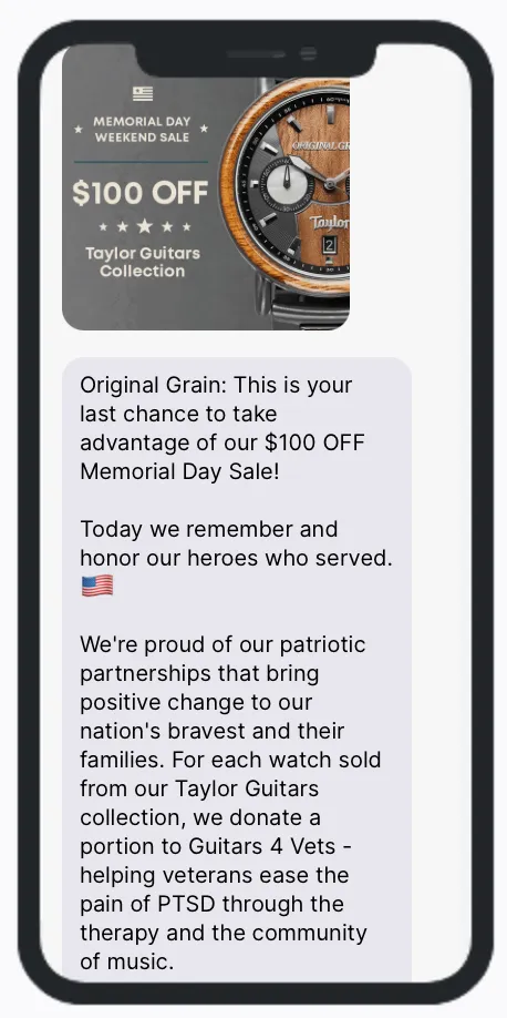 Original Grain Memorial Day Original Grain Memorial Day