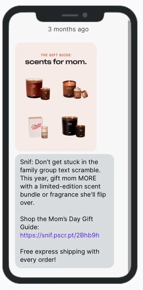 Mother's Day Snif Mother's Day Snif