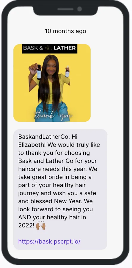 Bask and Lather - SMS Founder Campaign Bask and Lather - SMS Founder Campaign