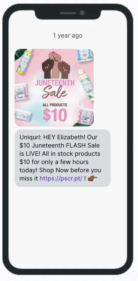 Juneteenth SMS Unicurl Juneteenth SMS Unicurl