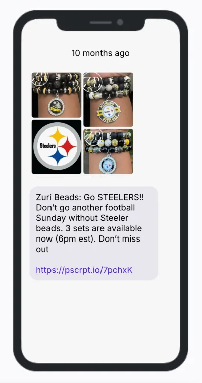 FOOTBALL Zuri Beads FOOTBALL Zuri Beads