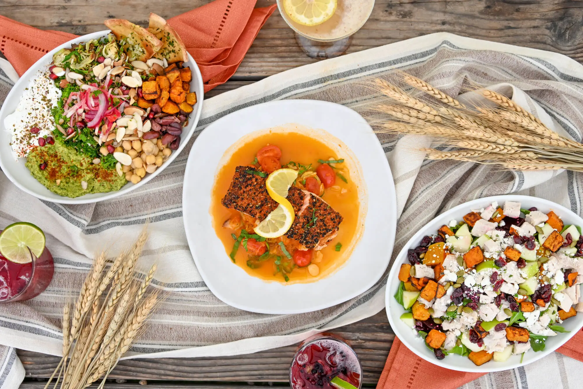 Seasonal Healthy Harvest Menu Banner