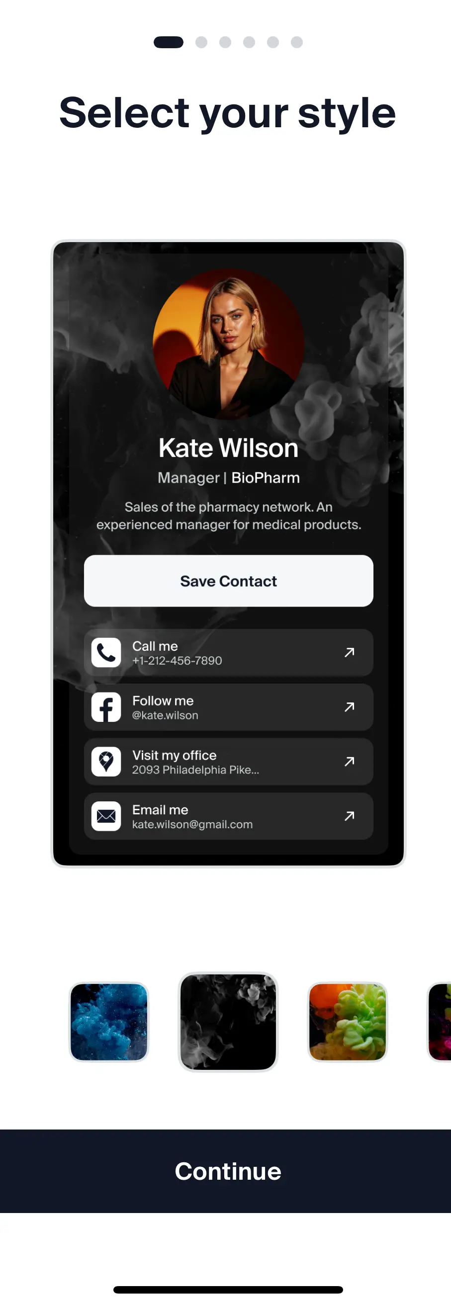 Business Card Design Ideas - Classic Black & Grey Business Card
