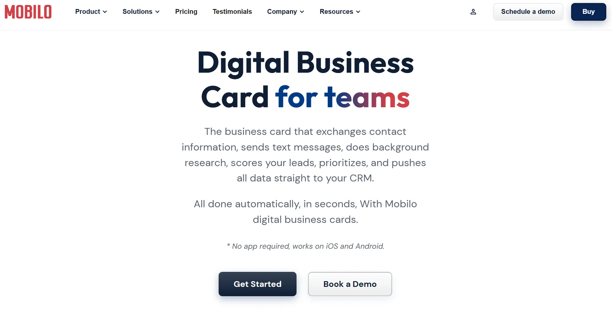 Best Digital Business Cards for Enterprises - Mobilo