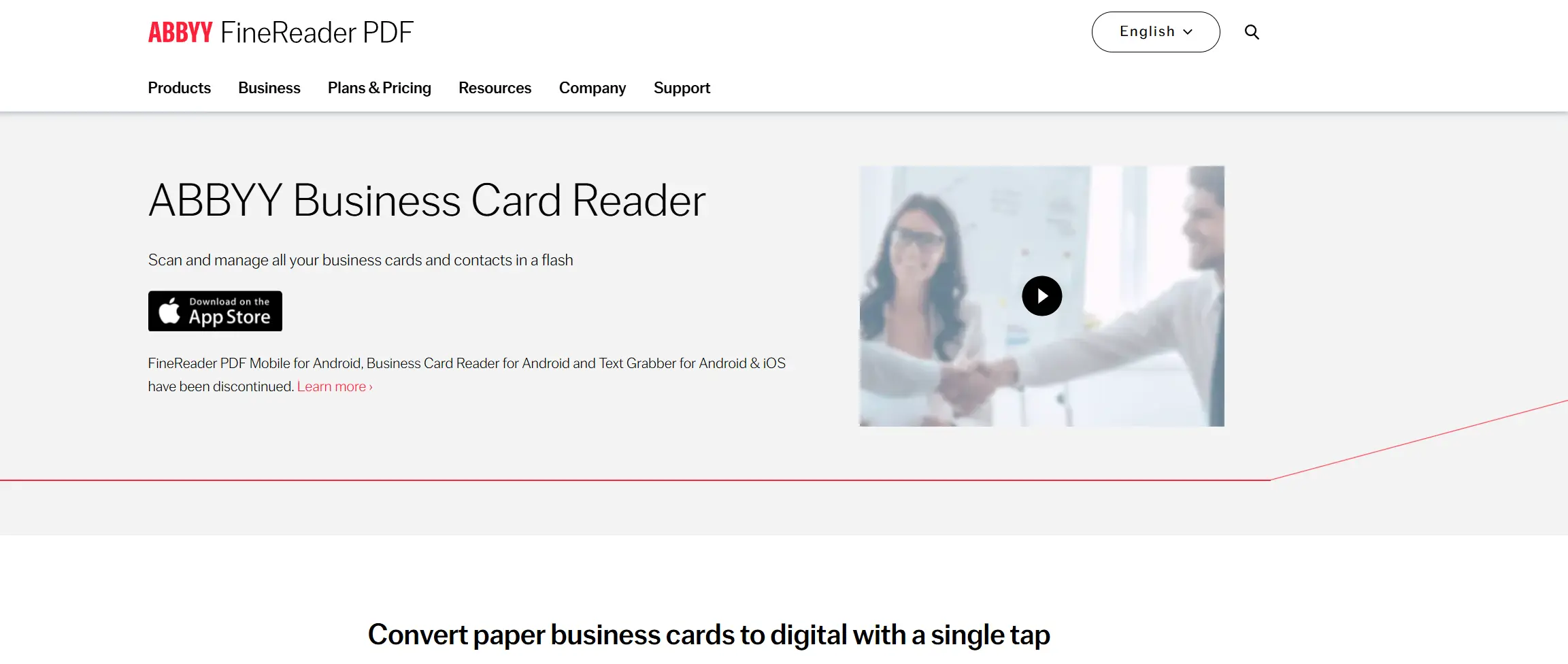 Best CamCard Alternatives - ABBYY Business Card Reader