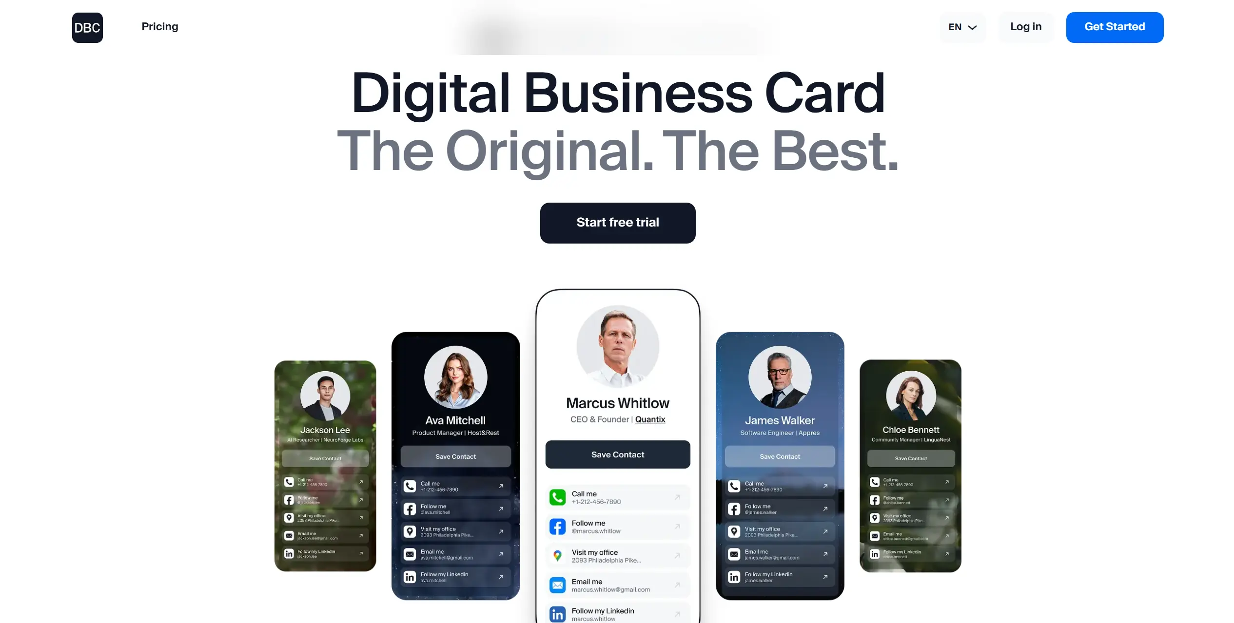 Best Digital Business Cards for Field Sales - DBC: Digital Business Card