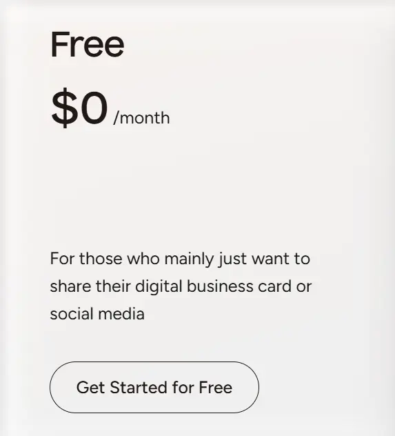 Popl Pricing - Free Plan