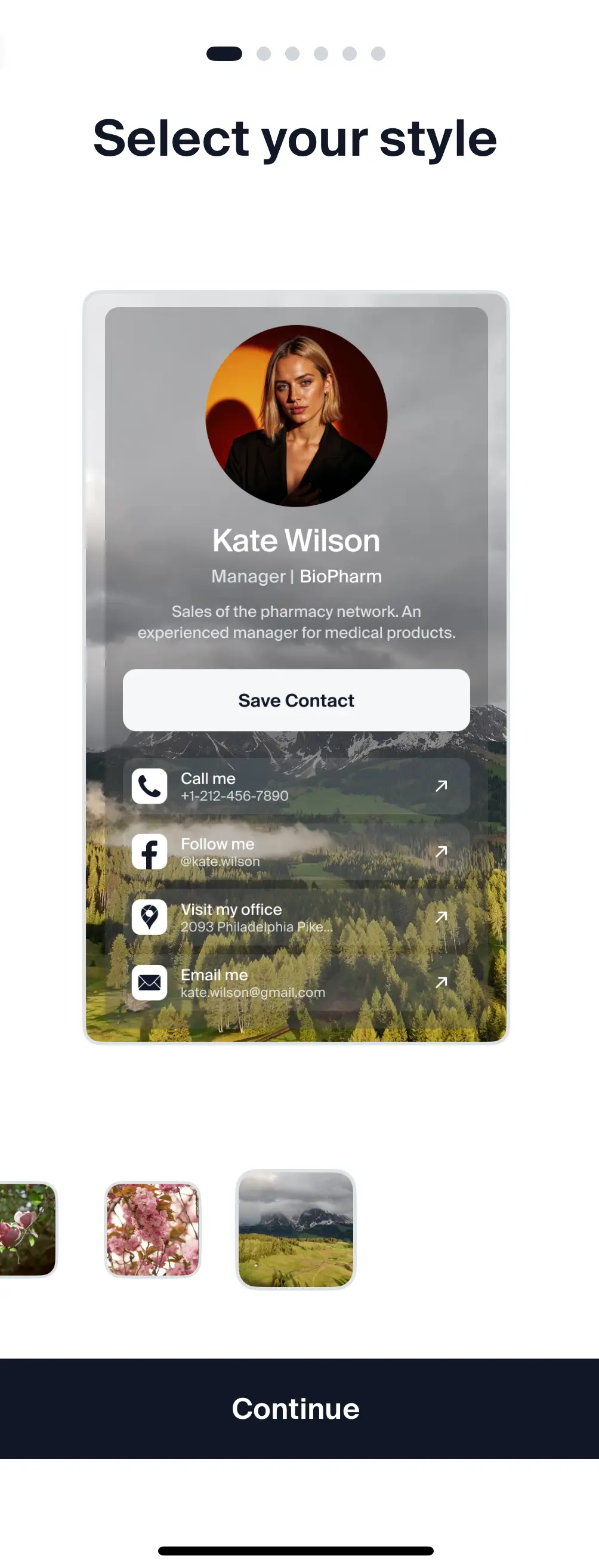 Business Card Design Ideas - Mountains & Forests Business Card