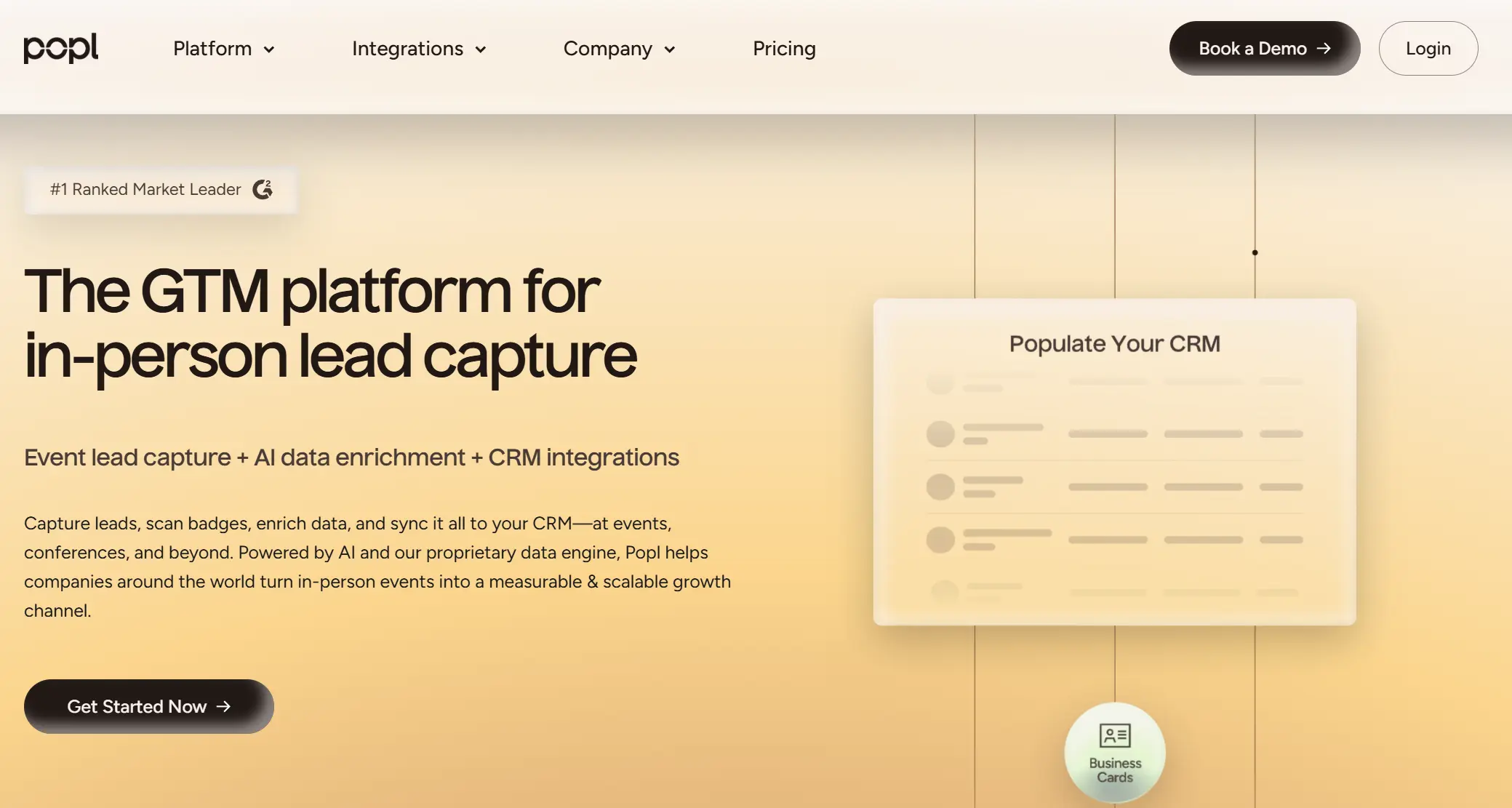 Popl vs Mobilo - Popl Main Page