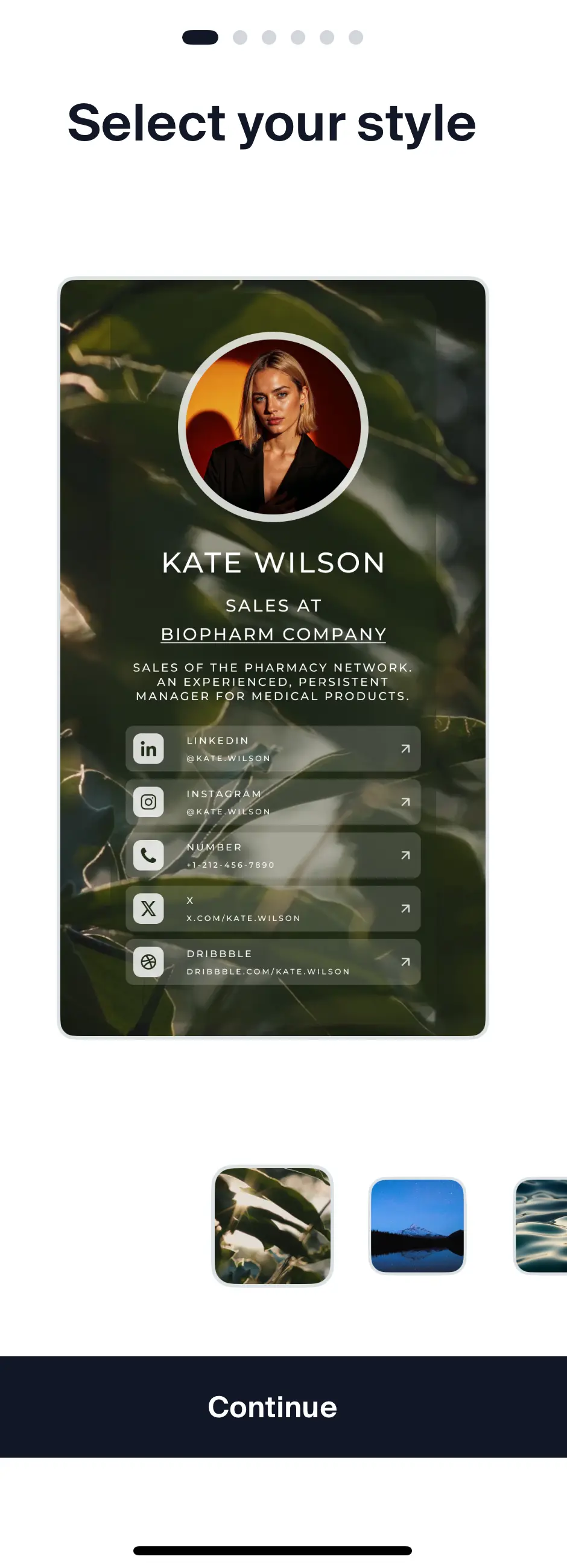 Business Card Design Ideas - Leaf Canopy Business Card