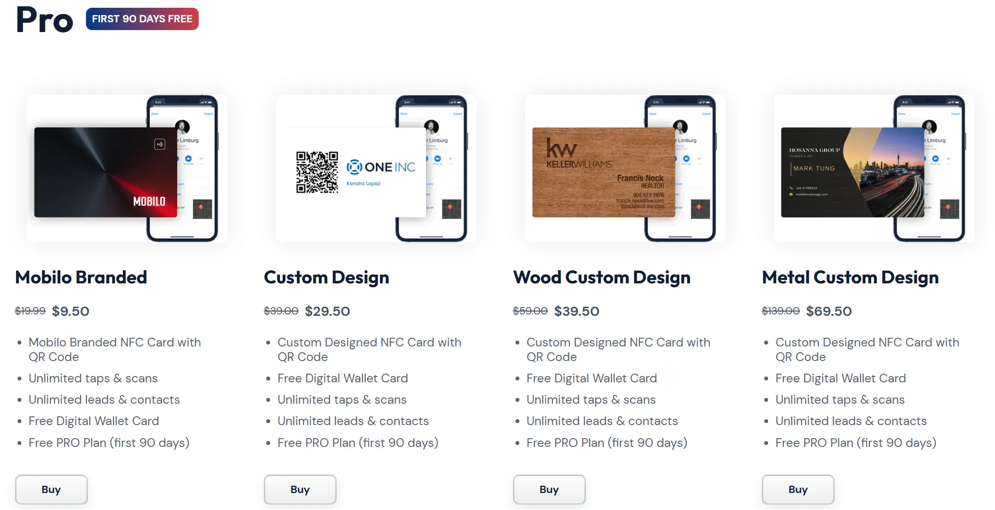 Best Digital Business Cards for Enterprises - Mobilo Pricing