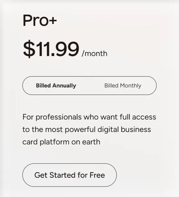 Popl Pricing - Pro+ Plan