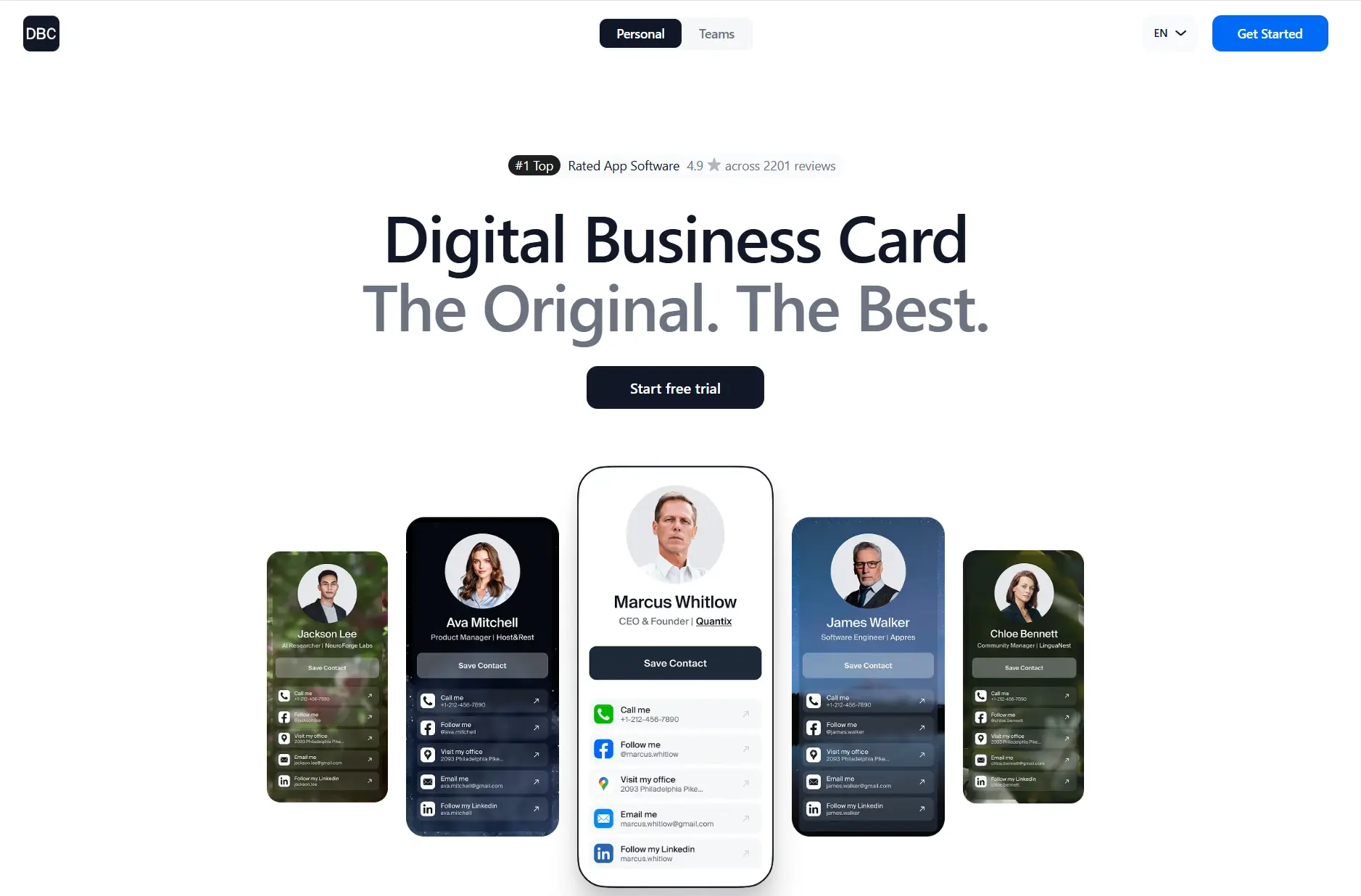 Best CamCard Alternatives - DBC: Digital Business Card