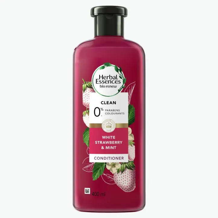 Herbal Essences White Strawberry & Mint conditioner bottle