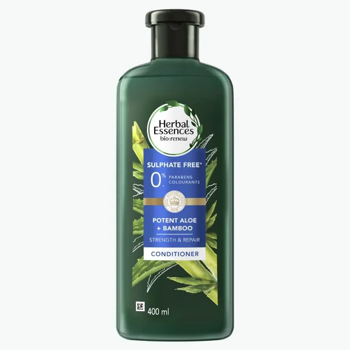 Sulphate-Free Potent Aloe and Bamboo Conditioner for strength and repair