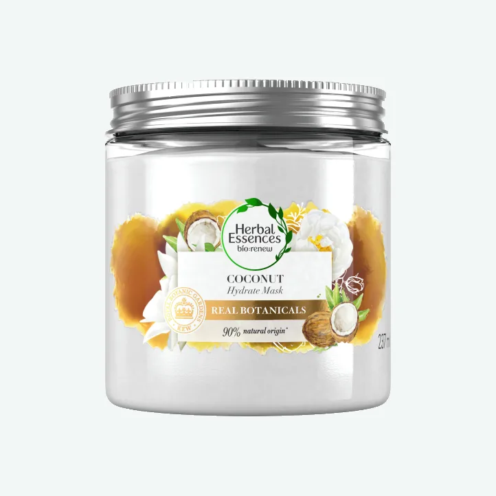 Herbal Essences coconut milk hair mask jar