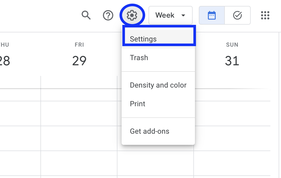 How to export Google calendar