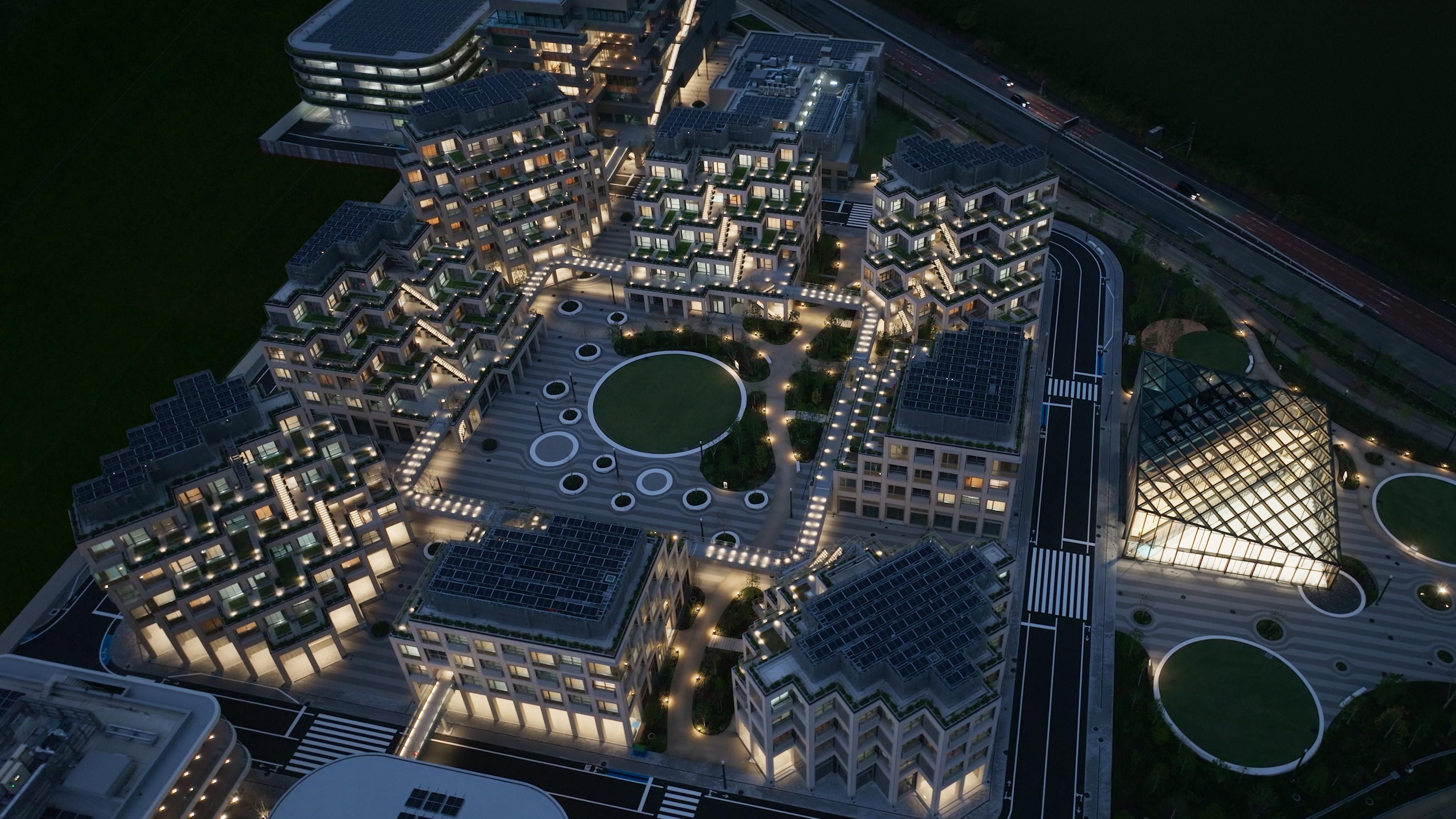 上空から見たウーブン・シティ