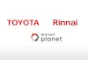 Toyota, Woven Planet, and Rinnai logos