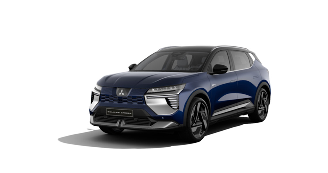 Foto: Eclipse Cross i fargen Sapphire Blue med sort tak