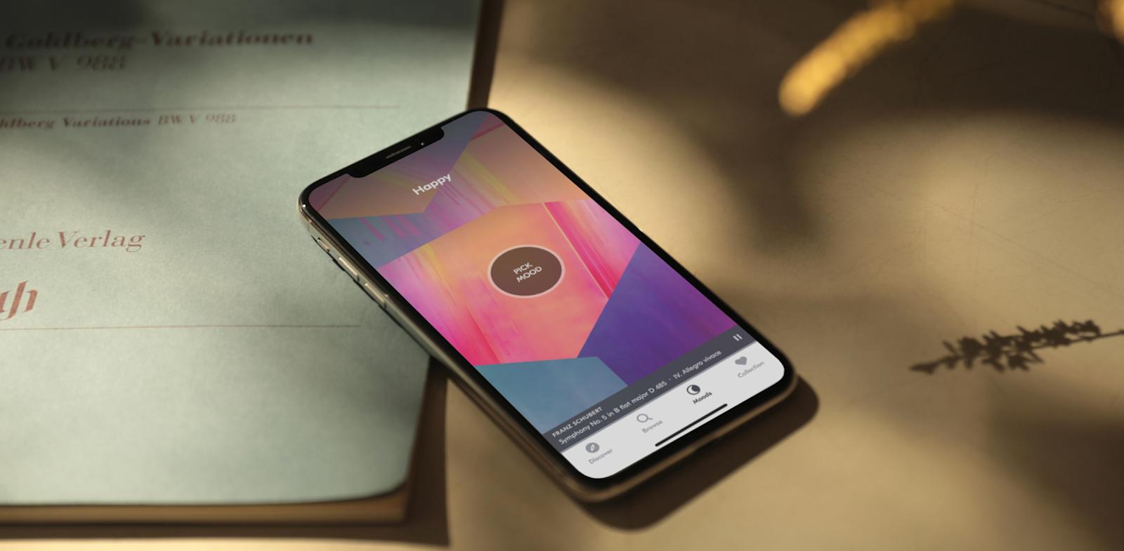 mobile phone showing Adagio