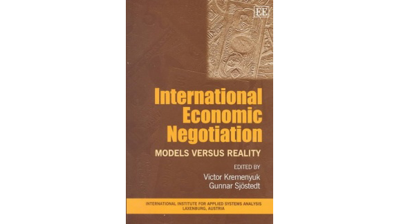 PIN Book | International Economic Negotiation: Models versus Reality | cover