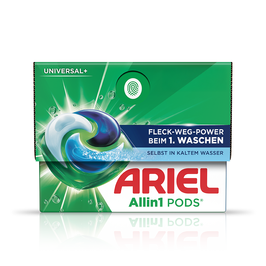 Ariel All-in-1 PODS Universalwaschmittel Produktseite