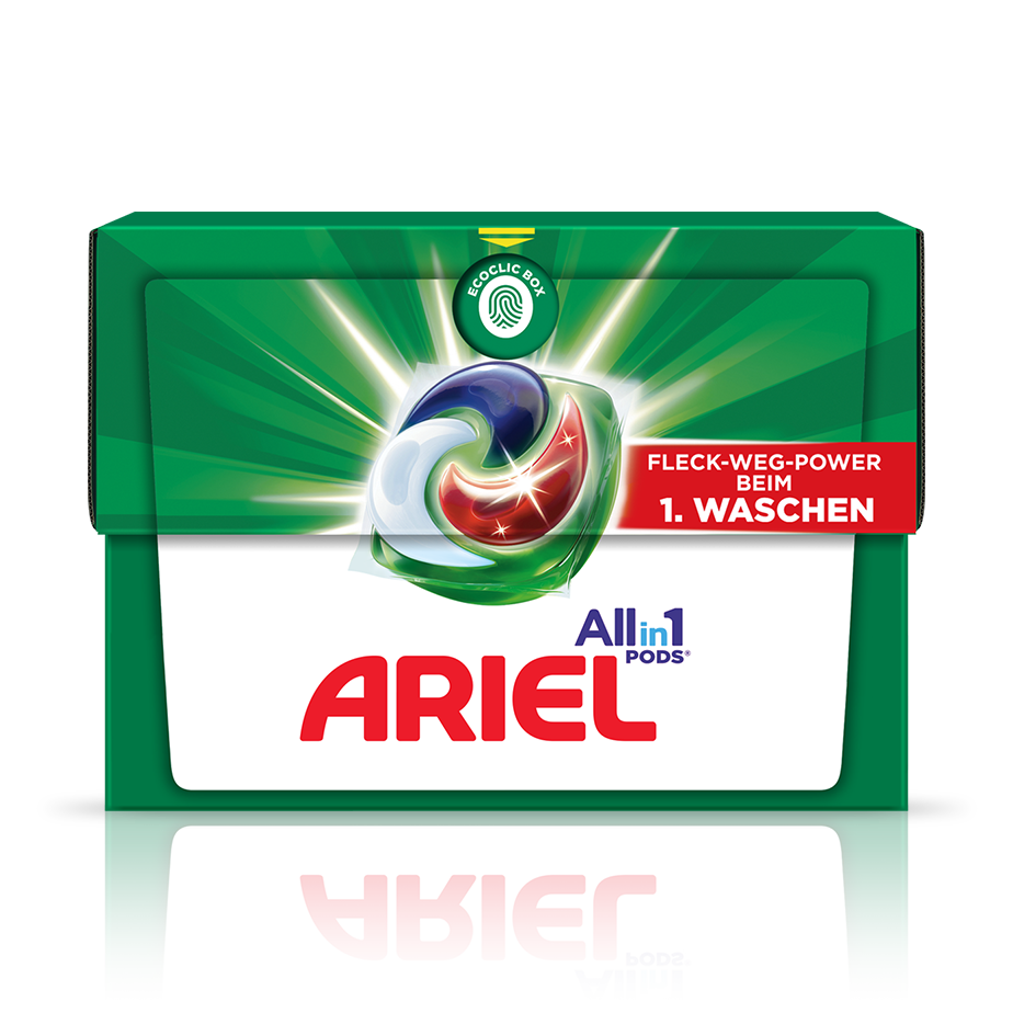 Ariel All-in-1 PODS Universalwaschmittel Produktseite