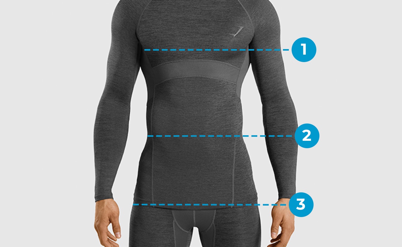 Mens Size Guide Top markings
