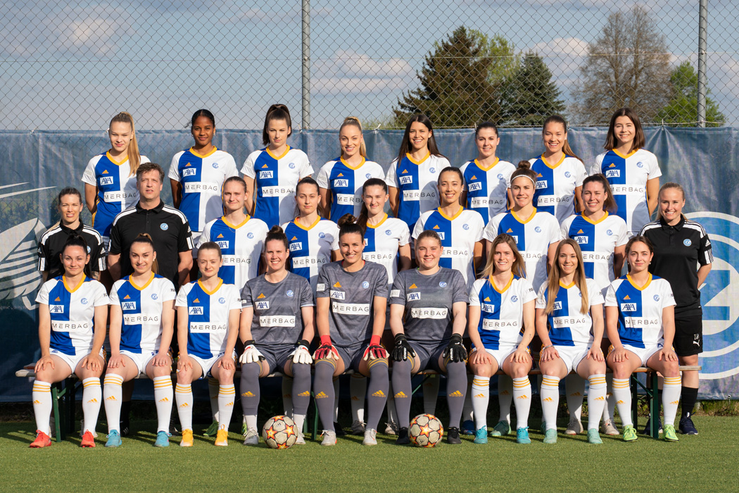 Teamfoto GCFrauenfussball AWSL Saison 2021 22 1050px