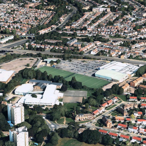 Aerial view of Whitefield School