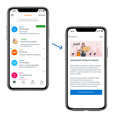 OmaPosti Inbox-mainonta
