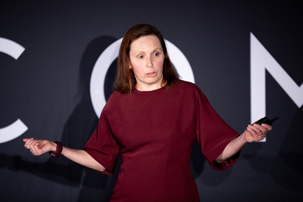 Googlen Kati Riikosen esitys nostatti paljon kommentteja ja kysymyksiä yleisöstä.