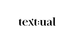 textual logo