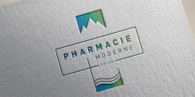 Logotype pharmacie moderne