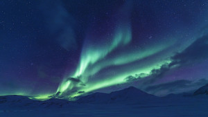 Northern-light Snowmobile Aurora-borealis Agurtxane-Concellon Landscape-1920x1080