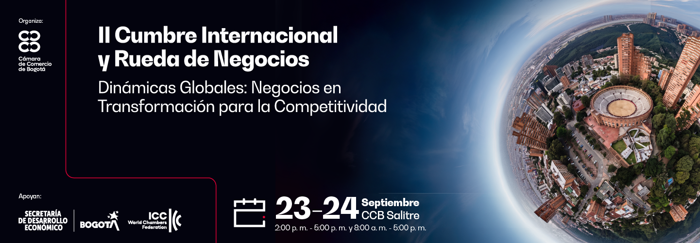 Banner II Cumbre Internacional y Rueda de Negocios Bogotá–Cundinamarca 1440x500
