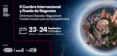 Banner móvil II Cumbre Internacional y Rueda de Negocios Bogotá–Cundinamarca 375x180