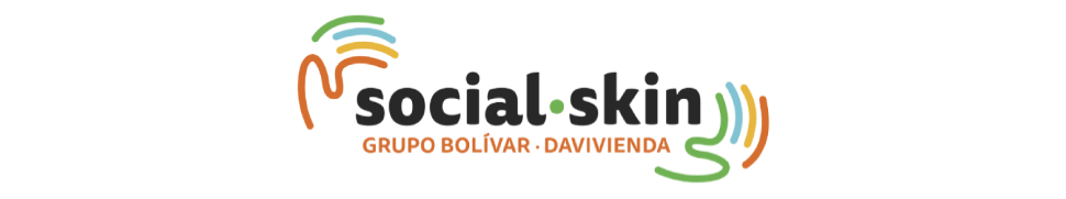Banner con logo de Social Skin - Grupo Bolivar - Davivienda