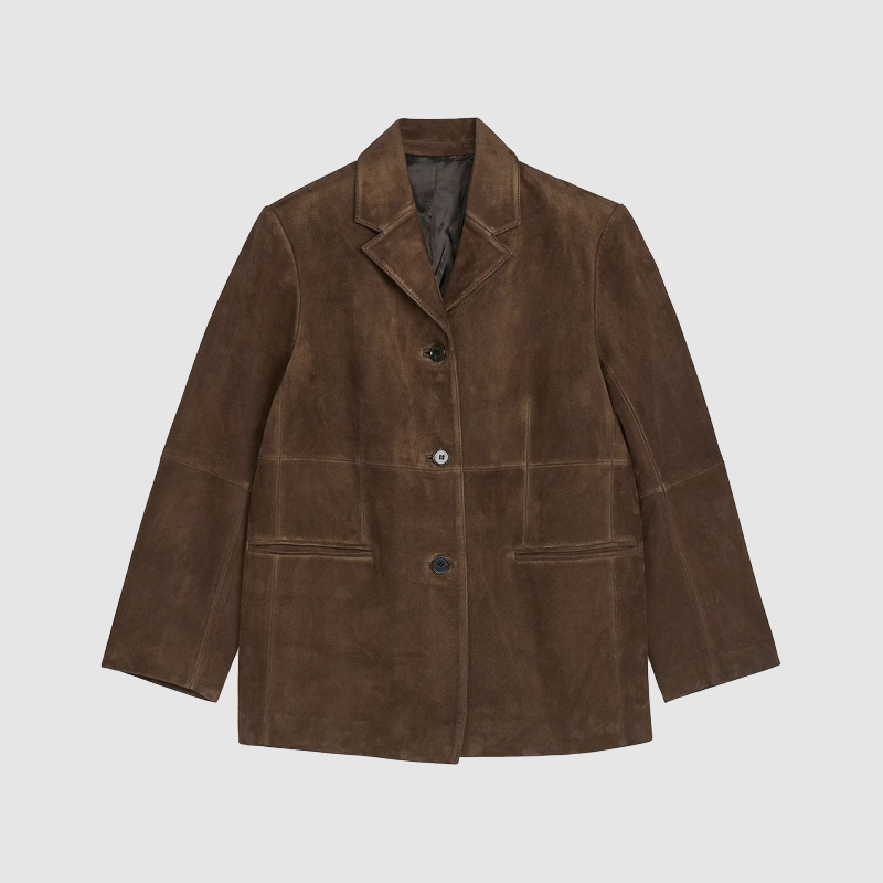 Relaxed Suede Blazer takki 489 e, Arket.