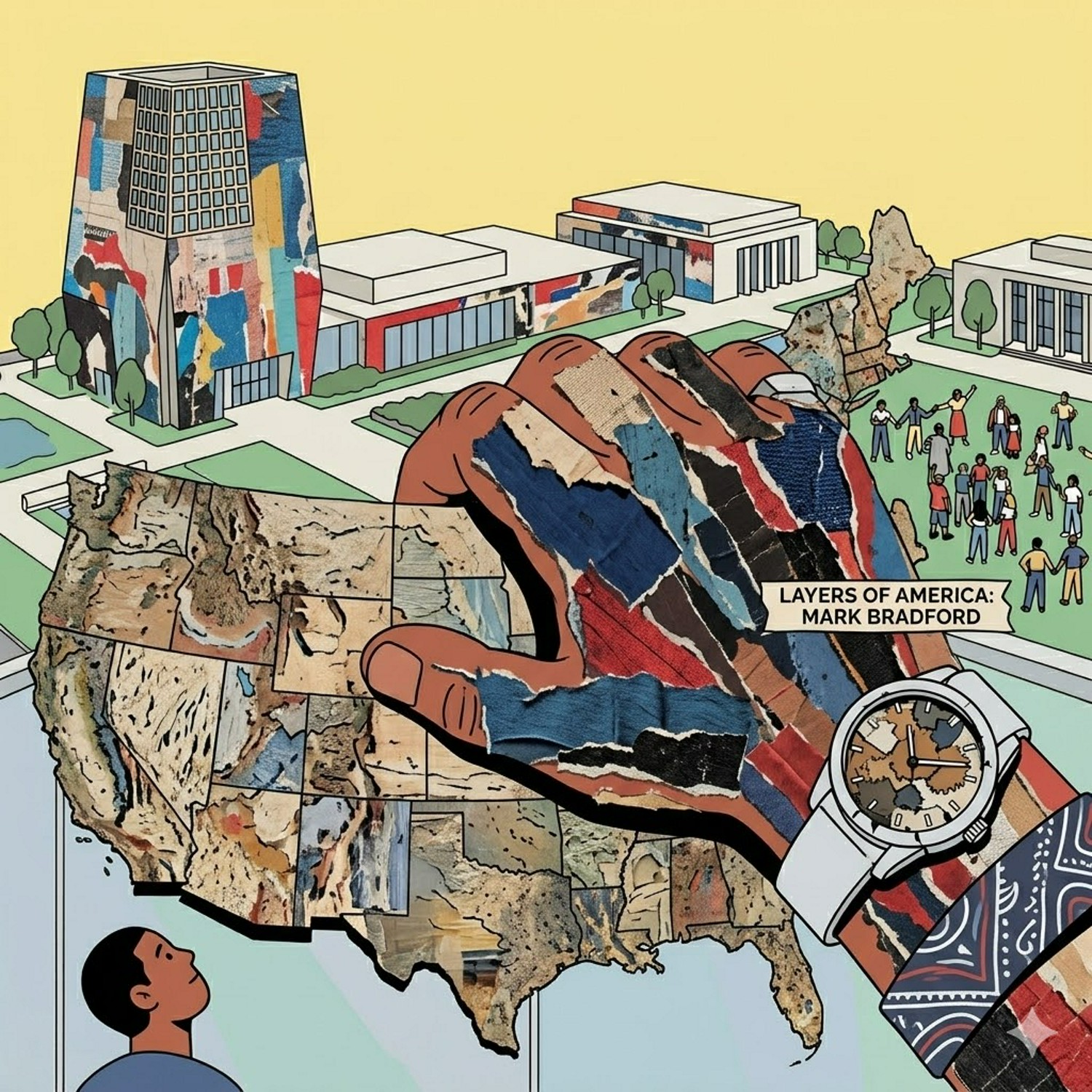 Mark Bradford: Layers of America - Cover img 1500