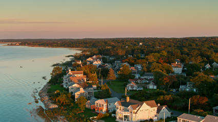 A photo of Cape Cod, Massachusetts, one of the most romantic fall getaways.