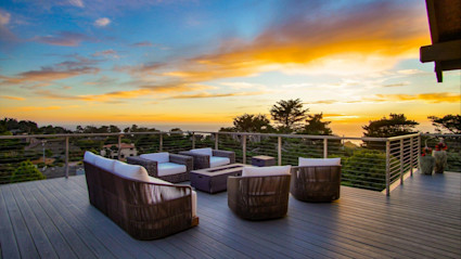 Balcony in Carmel overlooking ocean