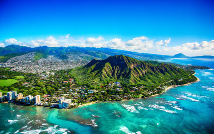 Oahu, Hawai’i, one of the top spring break destinations.