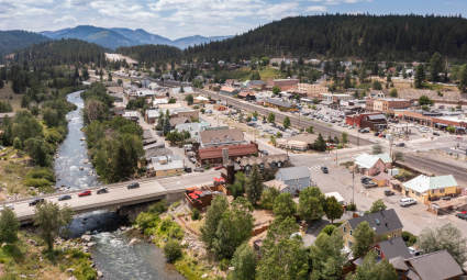 Historic Truckee near Lake Tahoe in summer is a great place to visit.